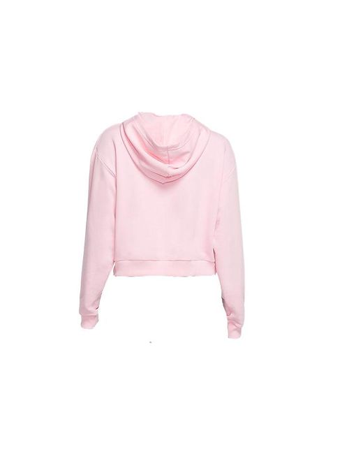 Nike Pink Sportswear Crop Fleece Hoodie