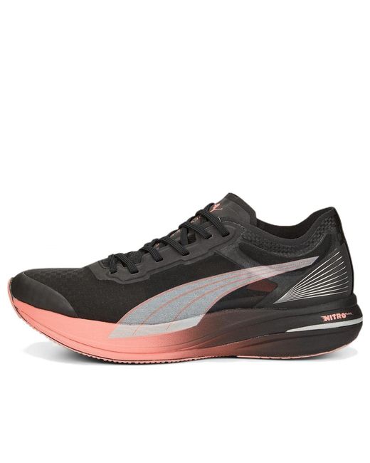 PUMA Black (Wmns) Deviate Nitro Carbon Carnation'