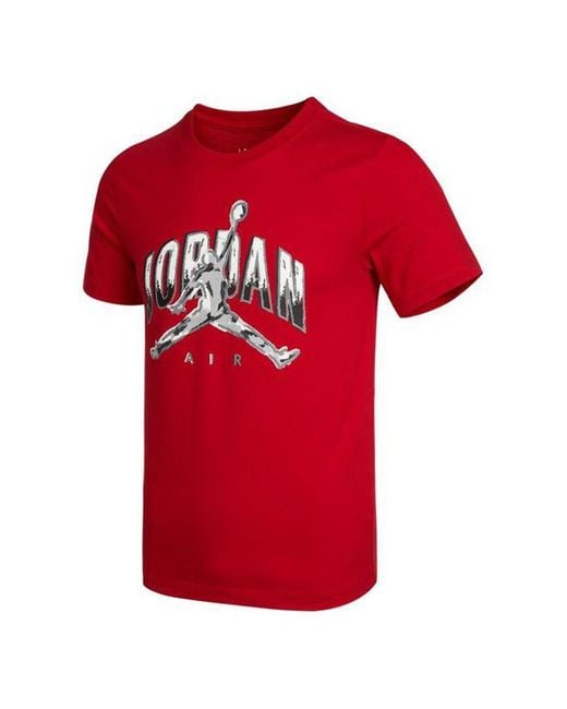 Nike Red Basketball Sports Short Sleeve T-Shirt for men