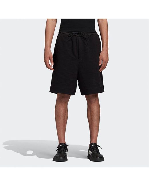 Adidas Black Y-3 Classic Terry Shorts for men