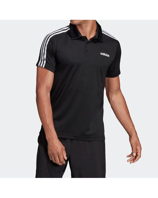 Adidas Black Training Sports Polo Polo Shirt for men