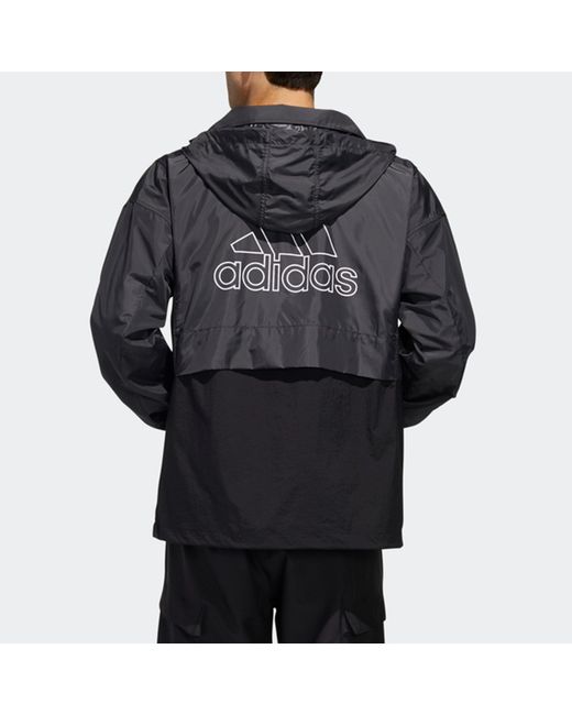 Adidas Blue Outdoor Splicing Causual Sports Jacket for men