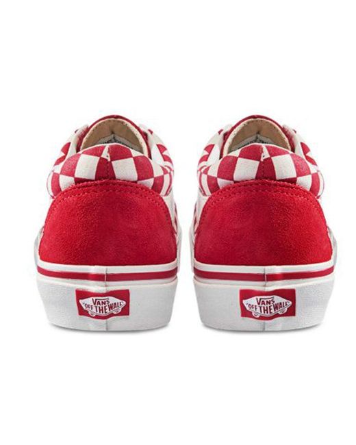 Vans Red Bold Ni Checkerboard' for men