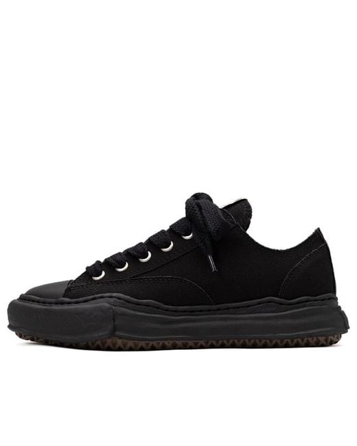 Maison Mihara Yasuhiro Black Peterson Og Sole Canvas Low-Top Sneaker for men
