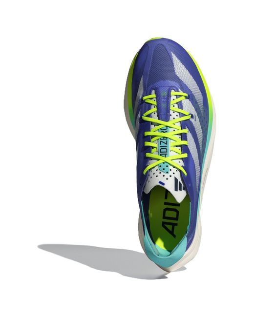 Adidas Blue Adizero Adios Pro 3 'Cobalt Lucid Lemon' for men