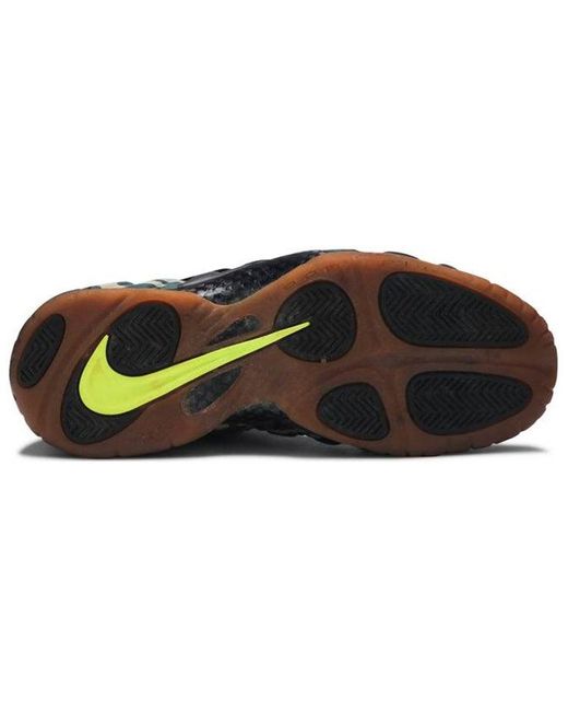 Nike Black Air Foamposite Pro Prm Le "green Camo" Shoes for men