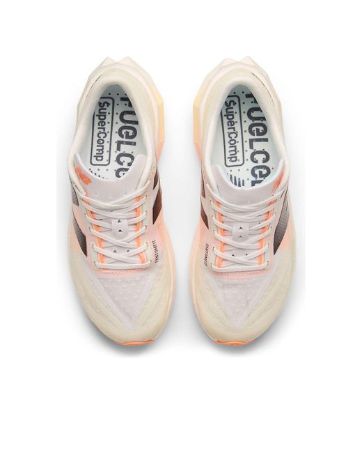 New Balance White (Wmns) Fuelcell Supercomp Elite V4 Angora Hot Mango'