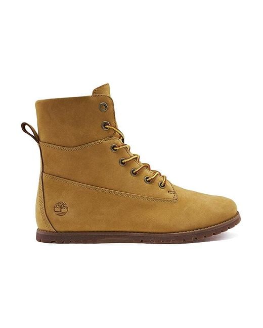 Timberland Brown (Wmns) Joslin Mid Size Zip Wide-Fit Boots 'Wheat Nubuck'