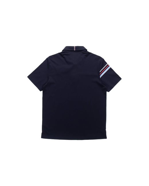 Fila Blue Contrast Colors Stripessport Casual Short Sleeve Poloshirt S for men