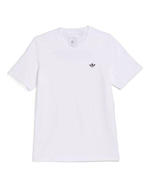 Adidas White Originals Skateboarding 4.0 Logo T-Shirt for men