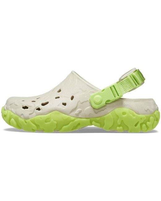 CROCSTM Green All-Terrain Atlas Clog 'Bone Limeade' for men