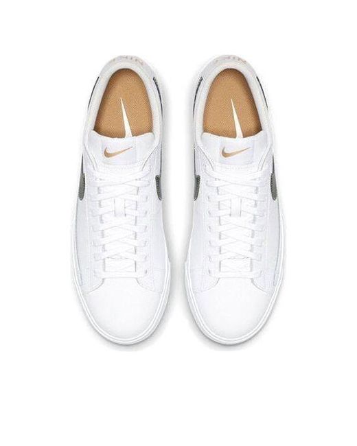 Nike White Blazer Low Premium Metallic' for men