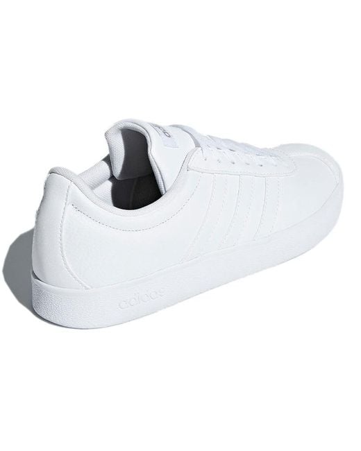Adidas White Vl Court 2.0 Fitness Shoes