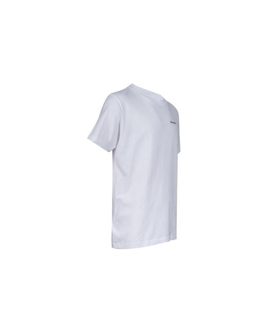 Off-White c/o Virgil Abloh Black Ss22 Solid Color Cotton Zebra Printing Short Sleeve T-Shirt for men