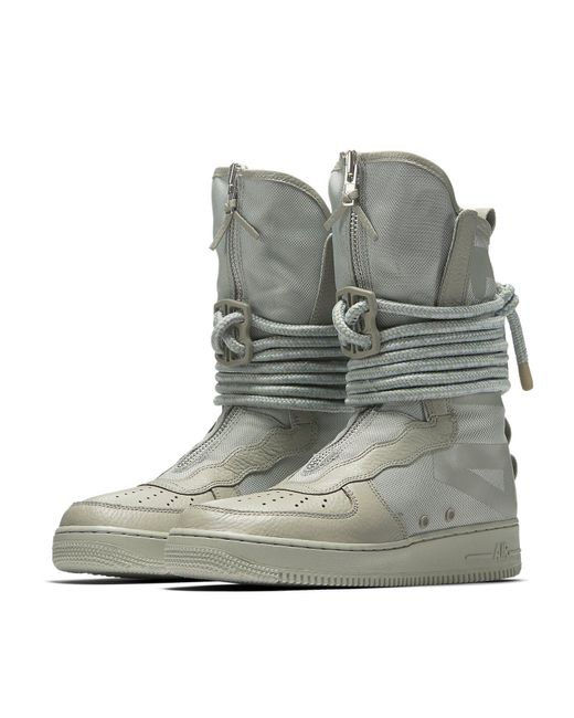Nike Gray Sf Air Force 1 High 'Sage' for men
