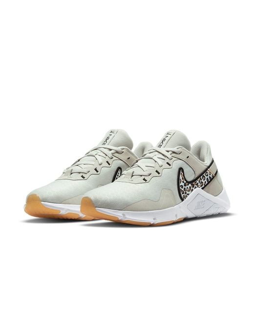 Nike White (Wmns) Legend Essential 2 Premium 'Leopard'