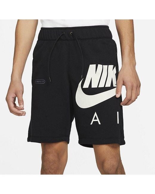 Nike Black Sportswear Air French Terry Shorts for men