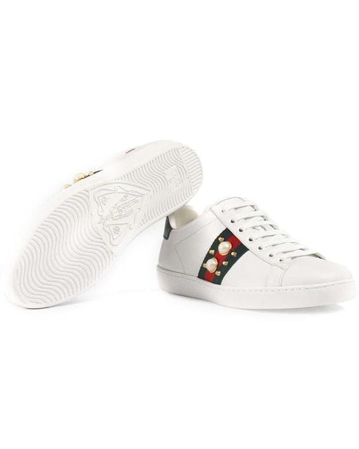 Gucci White (Wmns) Ace Studded