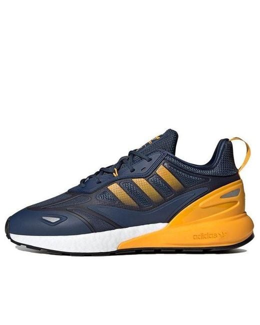 Adidas Blue Zx 2K Boost 2.0 'Crew Semi Solar' for men