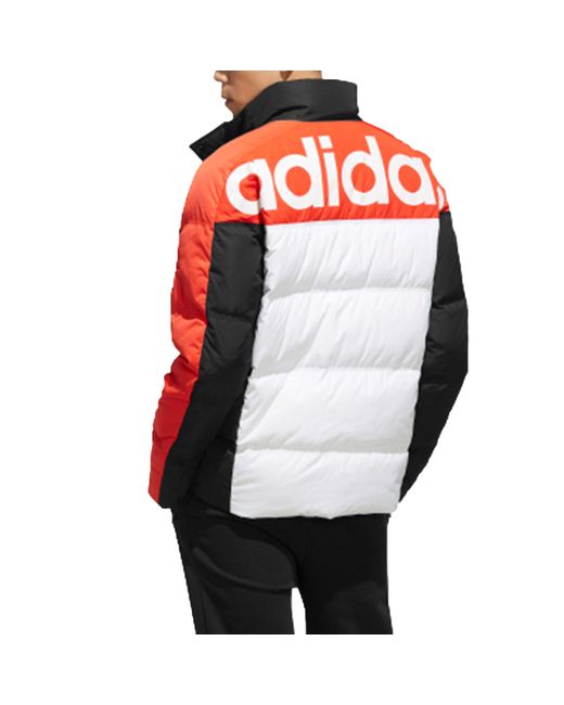 Adidas Blue Neo M Ut Puffer Back Large Logo Casual Down Jacket for men