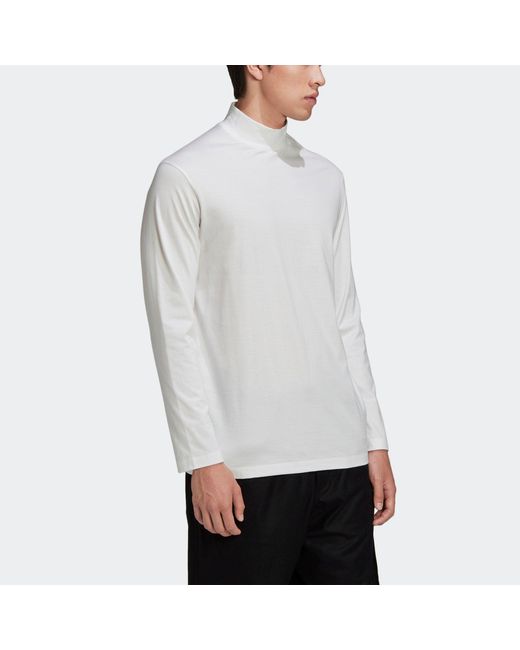 Adidas White Y-3 Solid Color Casual Long Sleeves for men