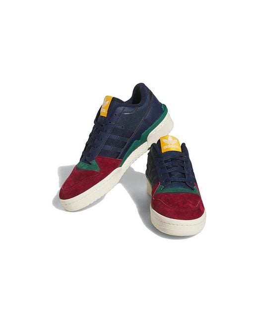 Adidas Blue Forum Exhibit Low 2.0 'Collegiate Burgundy' for men