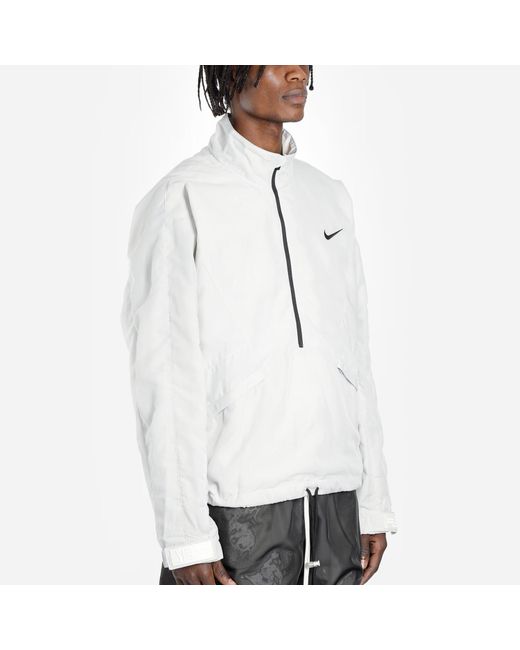 Nike Gray X Fear Of God Nrg Half Zip Jacket for men