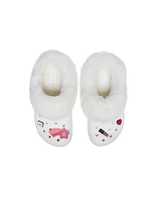 CROCSTM White Classic Clog Slippers for men