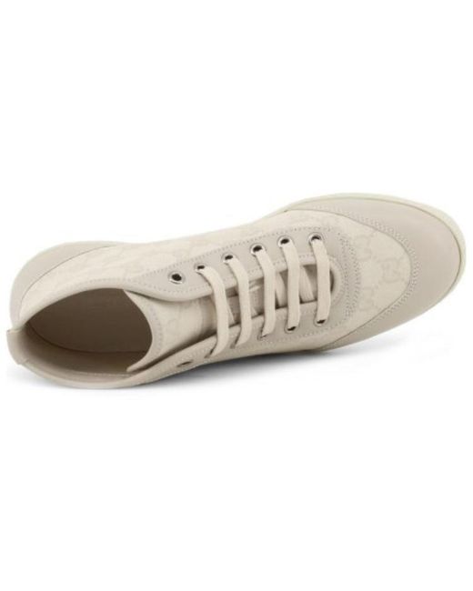 Gucci Natural (Wmns) Gg High 'Logo Print