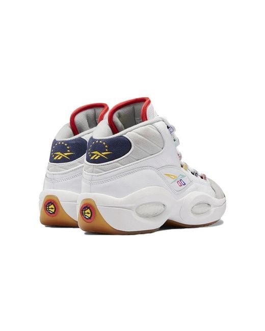Reebok White Question Mid 'International Hoops'