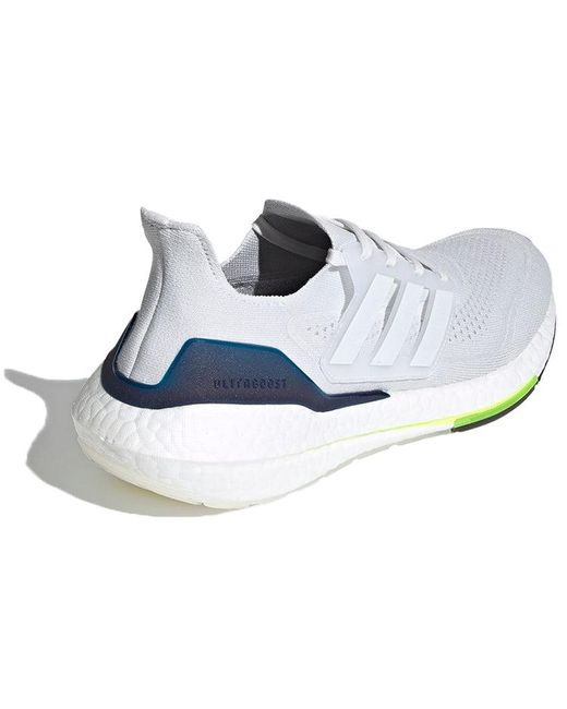 Adidas White Ultraboost 21 'Crystal' for men