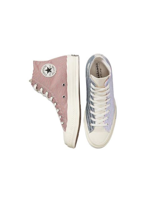 Converse Blue Chuck 70 High 'Multi-Color Retro Stripes' for men