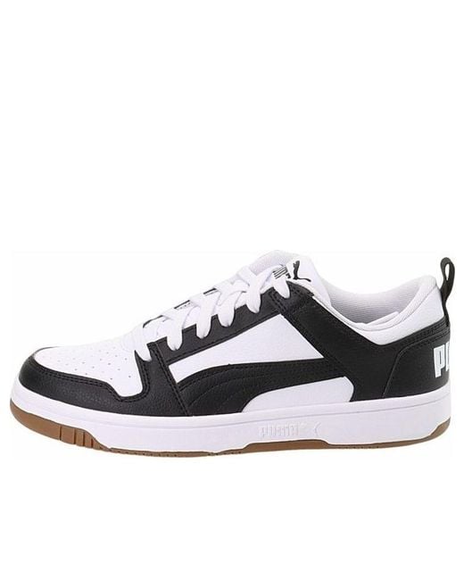 PUMA White Rebound Layup Low Sl for men