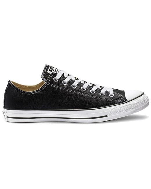 Converse Black Chuck Taylor All Star Leather Ox for men
