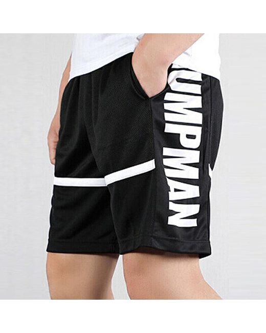 Nike Black Jumpman Basketball Shorts Side Logo' for men