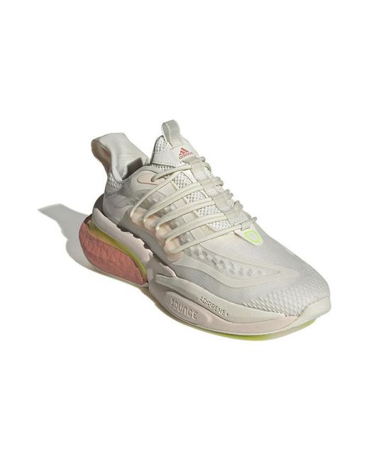 Adidas White (Wmns) Alphaboost V1 'Off Lucid Lemon'