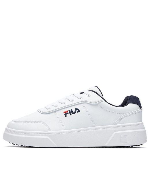 Fila White Platform Sneakers for men
