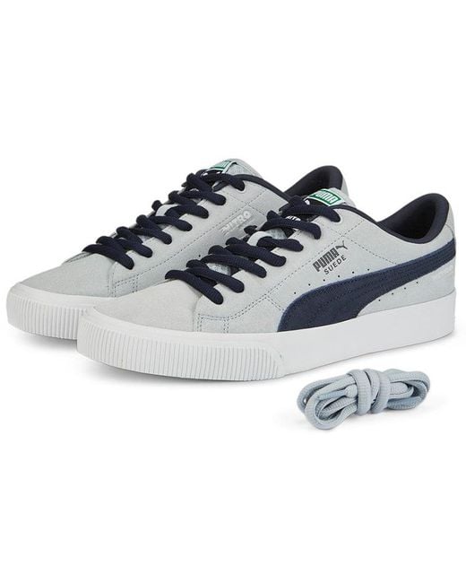 PUMA Blue Suede Skate Nitro 'Platinum Parisian Night' for men