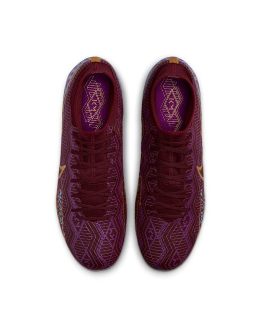 Nike Red Kylian Mbapp X Mercurial Superfly 9 Academy Fg Mg 'Dark Beetroot' for men