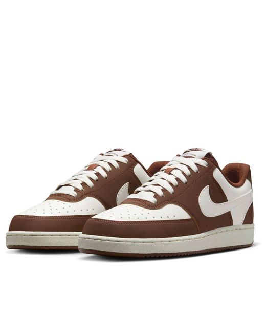 Nike Brown (Wmns) Court Vision Low 'Sail Cacao Wow'