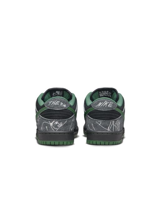 Nike Green X There Skateboard Sb Dunk Low Pro 'Anthracite Gorge' for men