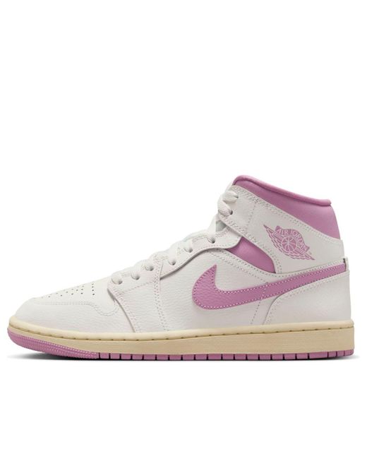 Nike Purple (Wmns) 1 Mid 'Sail Coconut Milk'