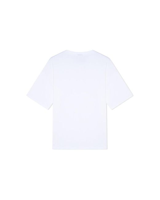 New Balance White Logo Print T-shirt for men