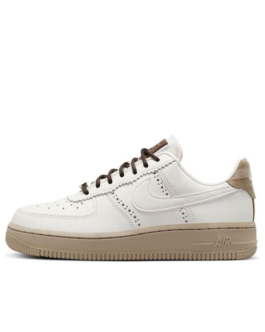 Nike White (Wmns) Air Force 1 Low 'Brogue'