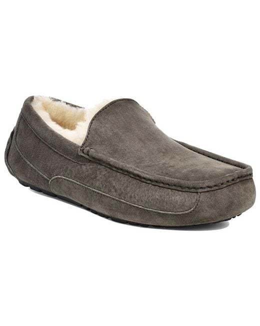 Ugg Brown Ascot Slipper Cozy Fleece Lined Athleisure Casual Sports Shoe for men