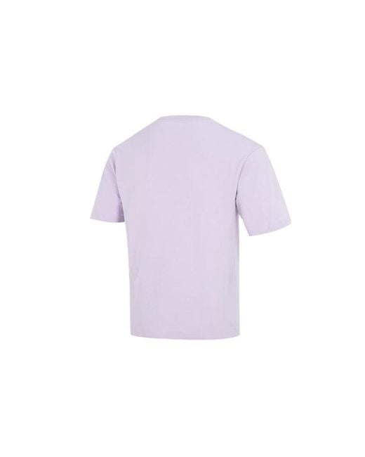 Nike Purple Essentials Pattern Printing Round Neck Tee for men