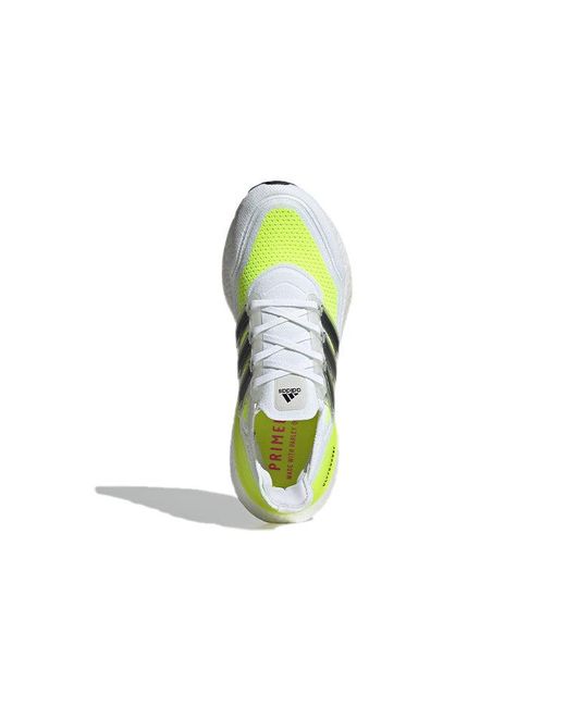Adidas White Ultraboost 21 Solar' for men
