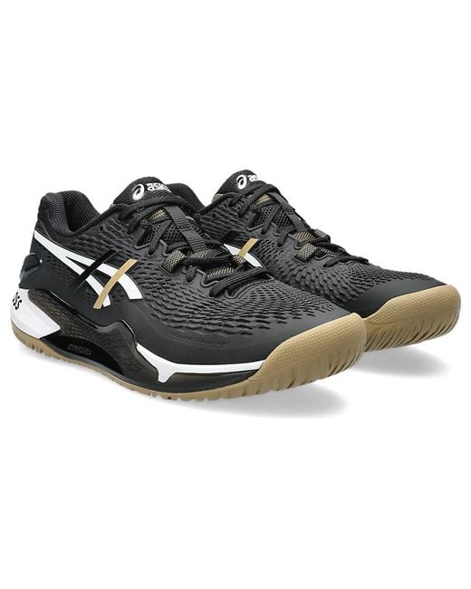 Asics Black Gel-Resolution 9 X Hugo Boss Camel' for men
