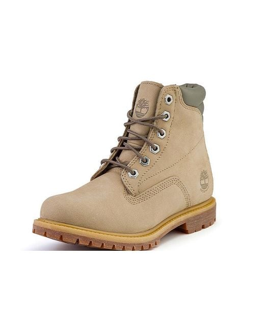 Timberland Brown (Wmns) Waterville 6 Inch Boots 'Light Nubuck'