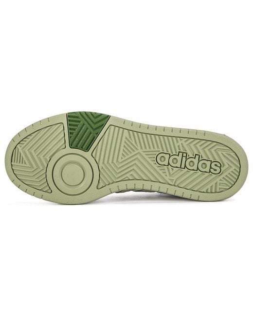 Adidas White Hoops 3.0 Mid for men